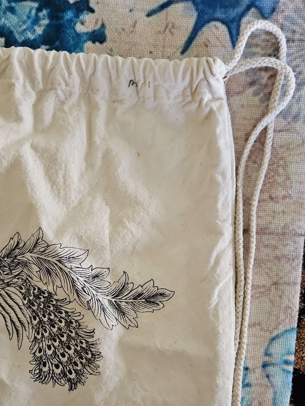 Spell & The Gypsy Collective  Peacock Drawstring Backpack - Picture 7 of 14